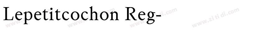 Lepetitcochon Reg字体转换